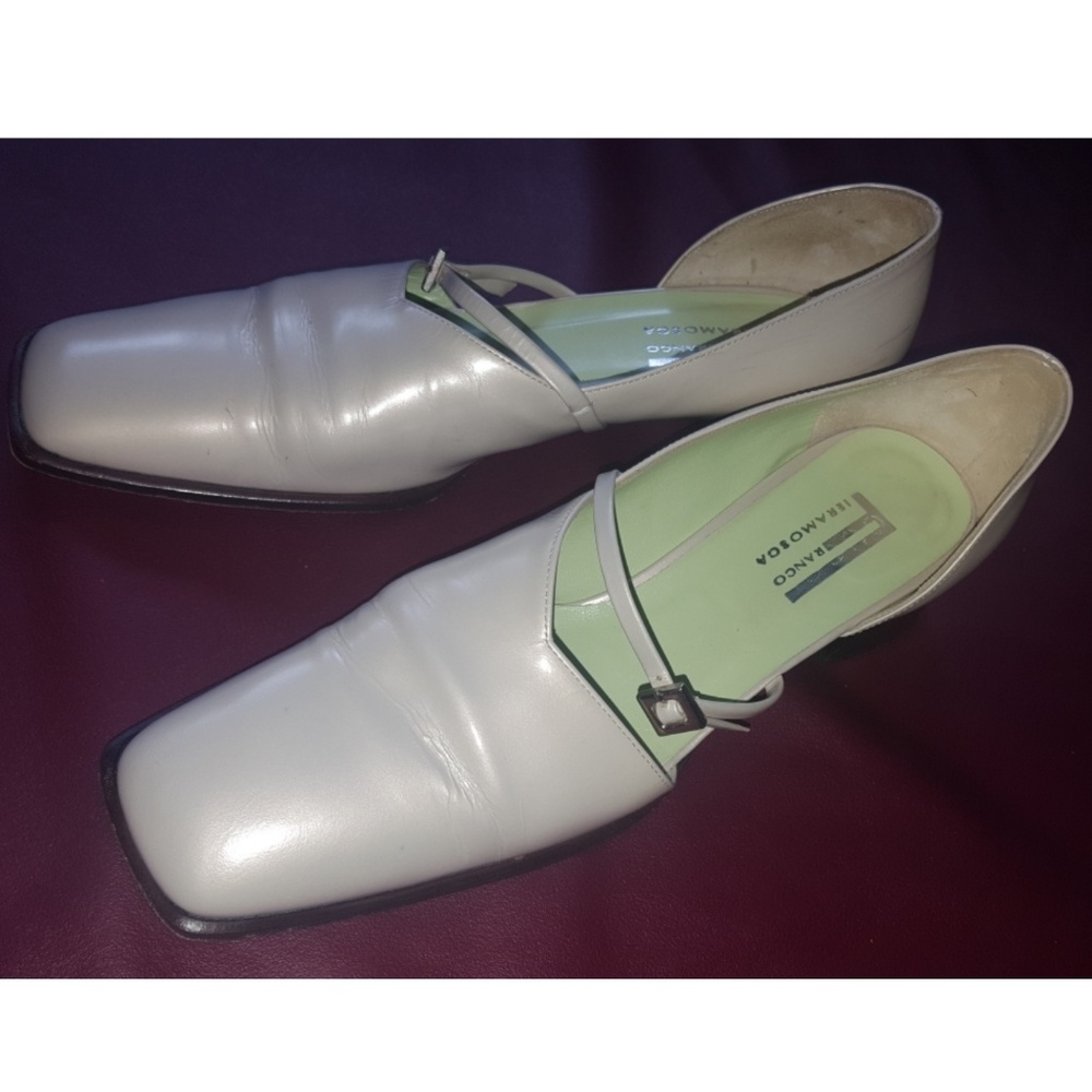 Franco Fieramosca Cream Dress Shoes Size 8